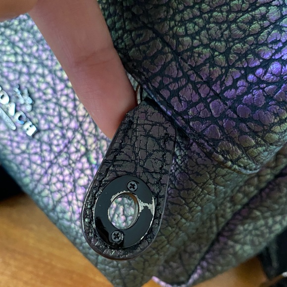 💜COACH MINI BACKPACK 💚 HOLOGRAPHIC OIL SLICK - Picture 6 of 16